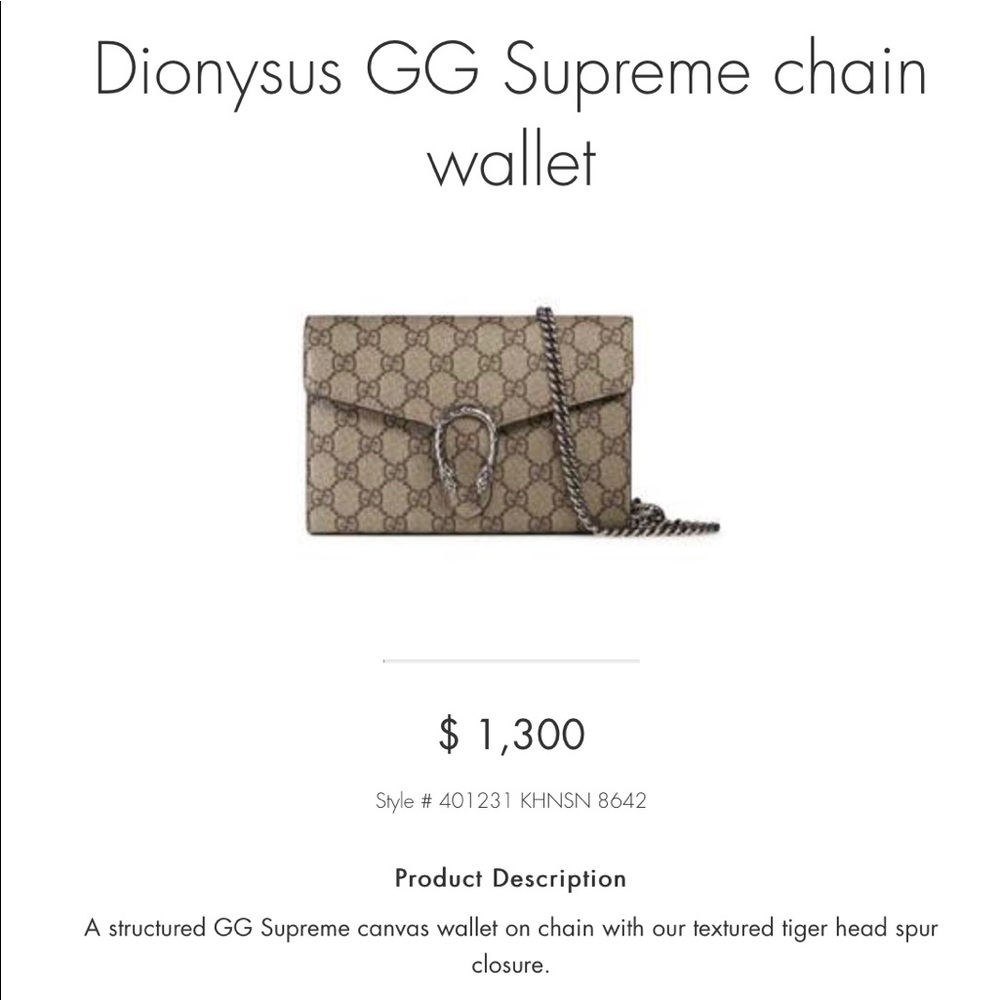 Gucci Dionysus Chain Wallet